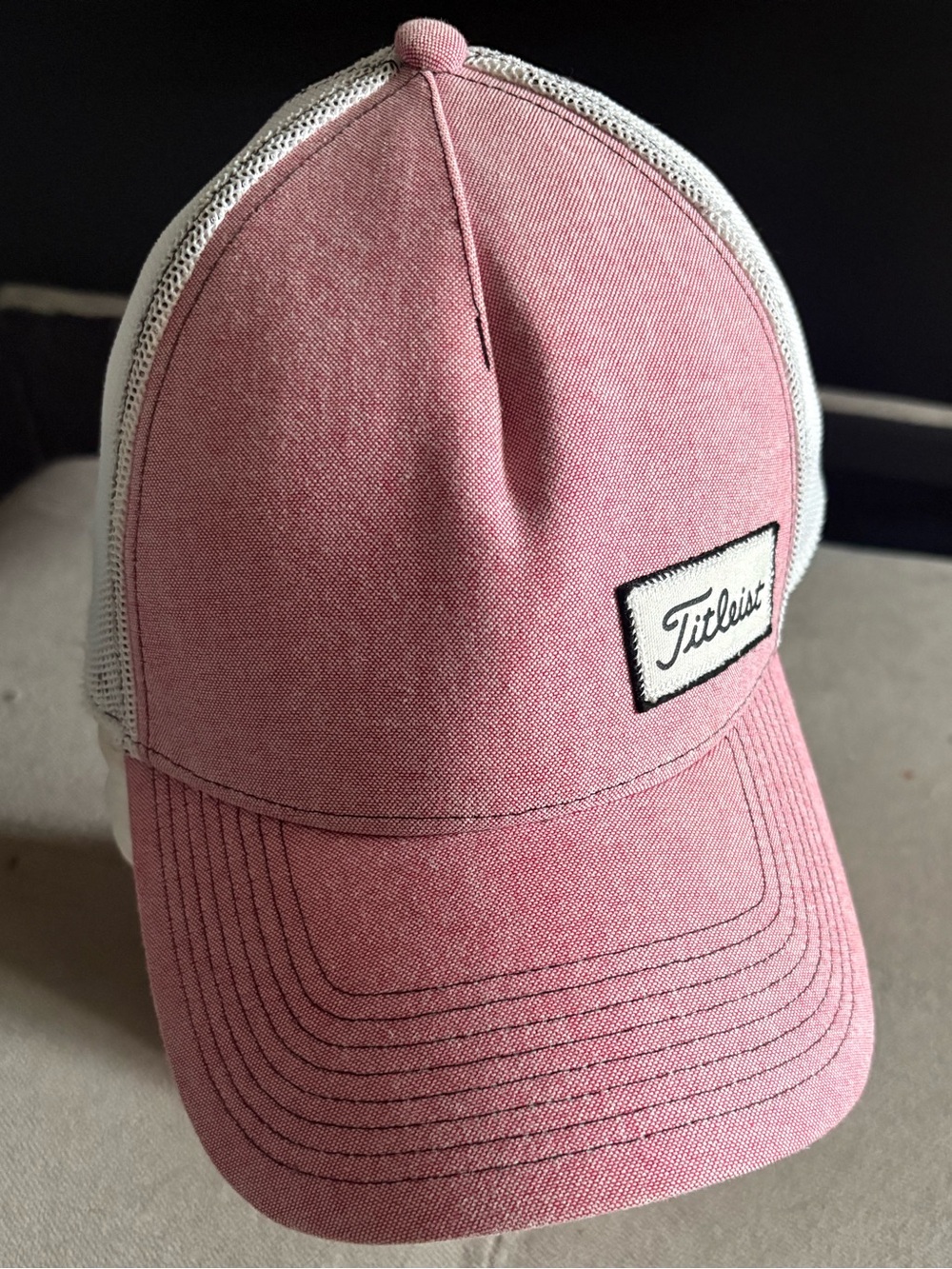 Titleist Pink Trucker Cap with White Mesh
